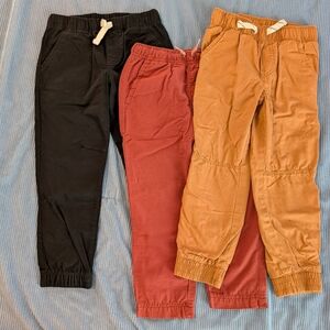 NWOT Kids Casual Pants - Burgundy, Khaki, Black